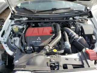 2011 Mitsubishi Lancer Evolution GSR with VIN JA32W8FV4BU033621, listed as a Copart auction lot 71182174 with 129,131 mi miles and Salvage Title. Bid and sale history available at carsss.com. Image 11.