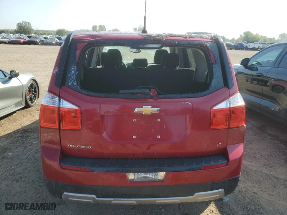 2012 Chevrolet Orlando 1LT with VIN KL77P2EMXCK614979, listed as a Copart auction lot 70815394 with 187640 miles and Clean Title. Bid and sale history available at carsss.com. Image 6.