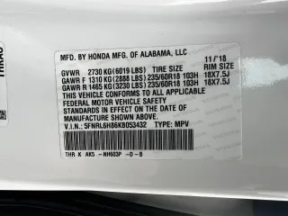 2019 Honda Odyssey Touring z VIN 5FNRL6H86KB053432, wystawiony jako Copart lot #65482425 z przebiegiem 87 470 mil mil oraz Szkoda całkowita • Salvage title. Historia ofert i sprzedaży dostępna na DreamBid. Obrazek 10.