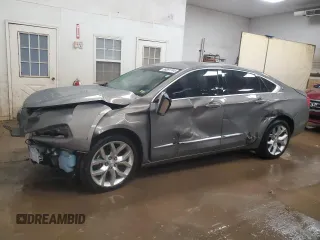 2018 Chevrolet Impala Premier with VIN 2G1125S39J9110015, listed as a Copart auction lot 86891744 with 124,108 mi miles and Salvage Title. Bid and sale history available at DreamBid. Image 1.