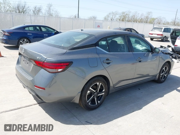 2024 Nissan Sentra SV with VIN 3N1AB8CV3RY348143, listed as a IAAI auction lot 41860747 with 2,270 mi miles and . Bid and sale history available at DreamBid. Image 4.