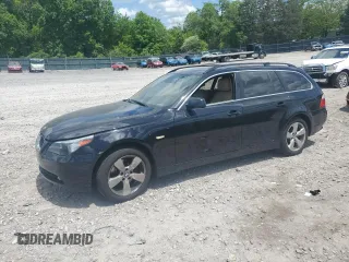 2007 BMW 5 Series 530xi with VIN WBANN73507CN04447, listed as a Copart auction lot 54924025 with 282,221 mi miles and Clean title. Bid and sale history available at DreamBid. Image 1.