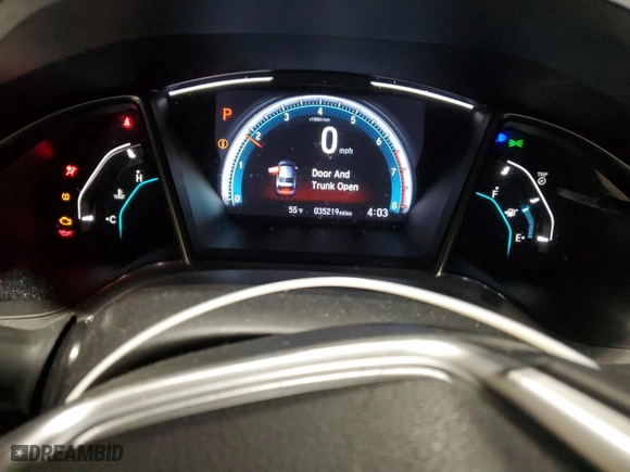 2018 Honda Civic Sedan EX-T with VIN JHMFC1F32JX027569, listed as a Copart auction lot 50447525 with 35,219 mi miles and Salvage Title. Bid and sale history available at carsss.com. Image 9.
