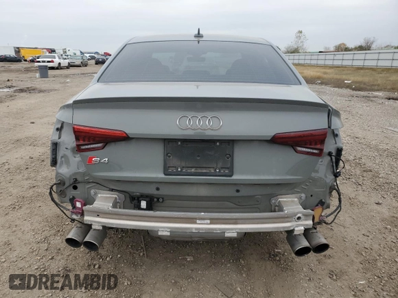 2019 Audi S4 Prestige with VIN WAUC4AF45KA108531, listed as a Copart auction lot 86663884 with 48,624 mi miles and Salvage Title. Bid and sale history available at carsss.com. Image 6.