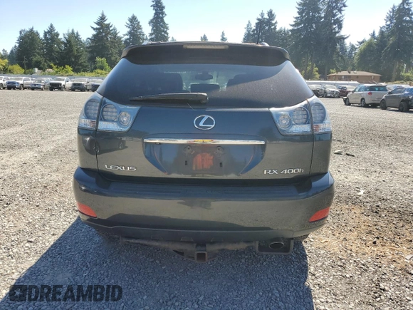 2006 Lexus RX 400h with VIN JTJHW31U760043471, listed as a Copart auction lot 63838445 with 226,415 mi miles and Salvage title. Bid and sale history available at DreamBid. Image 6.