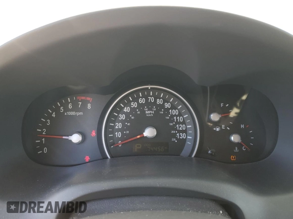 2014 Kia Sedona EX with VIN KNDMH4C70E6540155, listed as a Copart auction lot 83332344 with 74,456 mi miles and Non Repairable. Bid and sale history available at carsss.com. Image 9.