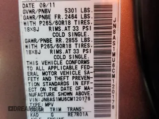 2012 Infiniti FX with VIN JN8AS1MU6CM120176, listed as a Copart auction lot 47416065 with 205,522 mi miles and Clean Title. Bid and sale history available at carsss.com. Image 13.