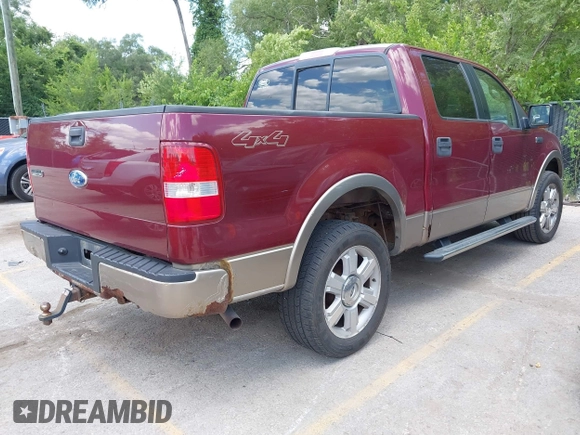 2006 Ford F-150 XLT with VIN 1FTPW14V56KC32356, listed as a IAAI auction lot 42601584 with 214,435 mi miles and . Bid and sale history available at DreamBid. Image 4.