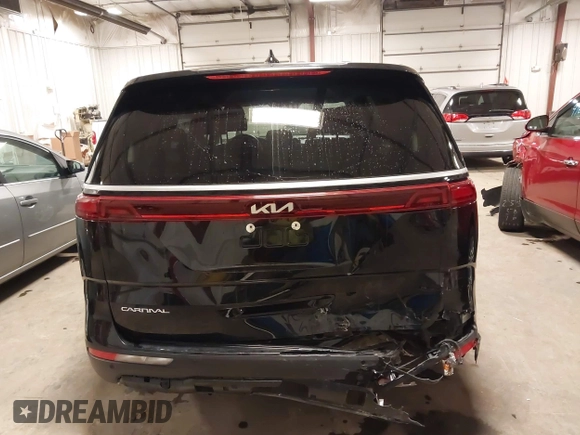 2023 Kia Carnival LX with VIN KNDNB4H38P6279484, listed as a IAAI auction lot 41673324 with 38,389 mi miles. Bid and sale history available at carsss.com. Image 17.