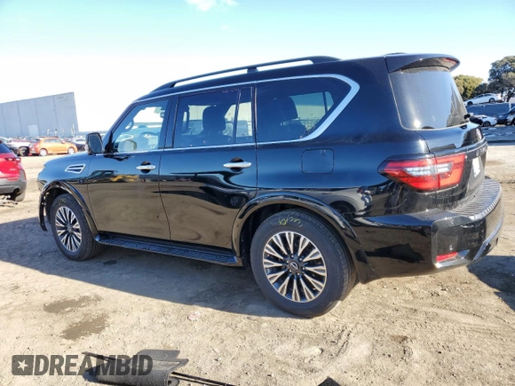 2022 Nissan Armada SL with VIN JN8AY2BA3N9392171, listed as a Copart auction lot 81129714 with 64,987 mi miles and Clean Title. Bid and sale history available at carsss.com. Image 2.