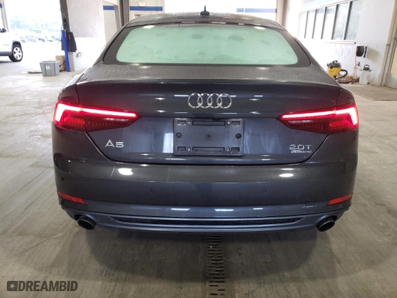 2018 Audi A5 Sportback Premium Plus with VIN WAUENCF5XJA075907, listed as a Copart auction lot 48514925 with 62,761 mi miles and Salvage Title. Bid and sale history available at carsss.com. Image 6.