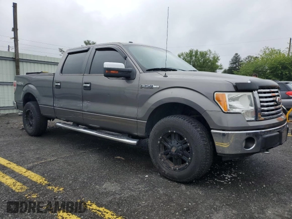 2010 Ford F-150 XL with VIN 1FTFW1EV1AFD48049, listed as a Copart auction lot 58571135 with 189,439 mi miles and Salvage title. Bid and sale history available at DreamBid. Image 4.