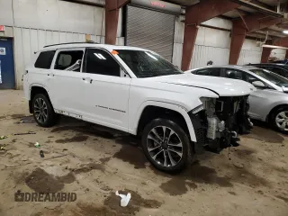 2022 Jeep Grand Cherokee Overland with VIN 1C4RJKDG3N8551460, listed as a Copart auction lot 51510745 with Not provided miles and Salvage title. Bid and sale history available at DreamBid. Image 4.