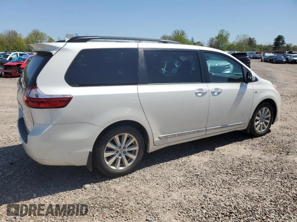 2017 Toyota Sienna XLE с VIN 5TDDZ3DC4HS160369, выставлен на аукционе Copart как лот 56485845 с пробегом 94 181 миль миль и Списание • Salvage title. История ставок и продаж доступна на DreamBid. Изображение 3.