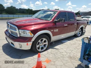 2017 Ram 1500 Laramie with VIN 1C6RR6NT7HS741918, listed as a Copart auction lot 63331415 with 103,529 mi miles and Salvage title. Bid and sale history available at DreamBid. Image 1.