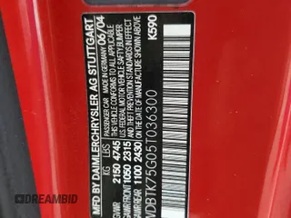 2005 Mercedes-Benz CLK 5.0L with VIN WDBTK75G05T036300, listed as a Copart auction lot 50647345 with 88,041 mi miles and Salvage Title. Bid and sale history available at carsss.com. Image 14.