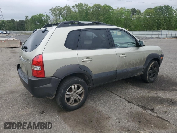 2007 Hyundai Tucson SE with VIN KM8JN72D87U667654, listed as a Copart auction lot 56014265 with 287,695 mi miles and Clean Title. Bid and sale history available at DreamBid. Image 3.