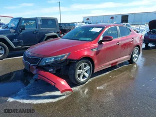 2015 Kia Optima LX with VIN 5XXGM4A79FG517679, listed as a IAAI auction lot 41748023 with 125,666 mi miles. Bid and sale history available at carsss.com. Image 18.