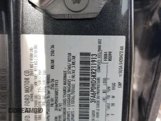 2019 Ford Fusion SE with VIN 3FA6P0HD5KR211913, listed as a Copart auction lot 78167934 with 117,867 mi miles and Salvage Title. Bid and sale history available at DreamBid. Image 12.