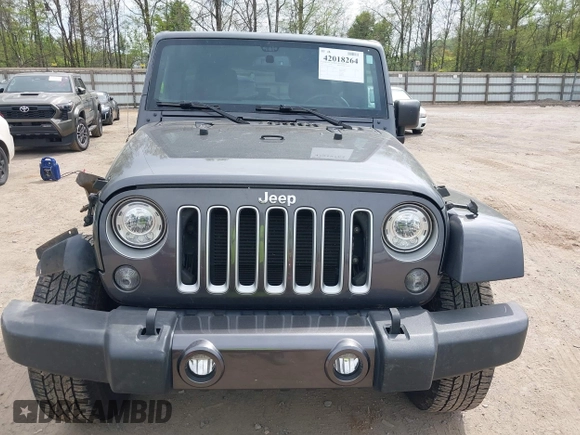 2017 Jeep Wrangler Unlimited Sahara with VIN 1C4BJWEGXHL595724, listed as a IAAI auction lot 42018264 with 95,948 mi miles. Bid and sale history available at carsss.com. Image 12.