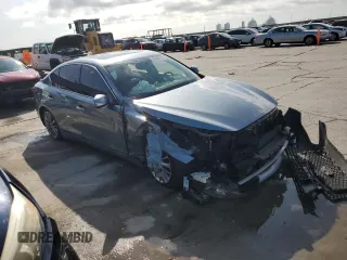 2020 Infiniti Q50 Luxe z VIN JN1EV7AP3LM206215, wystawiony jako Copart lot #60455115 z przebiegiem 88 736 mil mil oraz Szkoda całkowita • Salvage title. Historia ofert i sprzedaży dostępna na DreamBid. Obrazek 4.