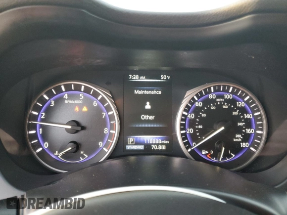 2015 Infiniti Q50 Premium with VIN JN1BV7AR1FM411069, listed as a Copart auction lot 54003945 with 118,888 mi miles and Salvage Title. Bid and sale history available at carsss.com. Image 9.