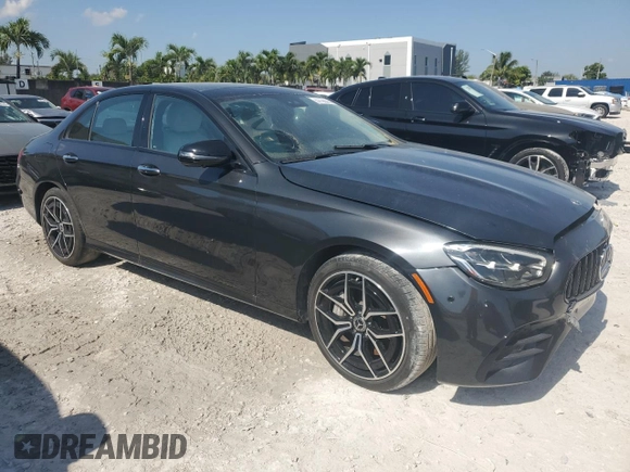 2022 Mercedes-Benz E 350 with VIN W1KZF8DB3NB076782, listed as a Copart auction lot 57126515 with 16,199 mi miles and Clean Title. Bid and sale history available at DreamBid. Image 4.