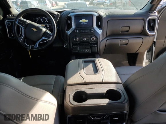 2021 Chevrolet Silverado 1500 LTZ with VIN 3GCUYGET3MG321862, listed as a Copart auction lot 81324384 with 123,966 mi miles and Salvage Title. Bid and sale history available at DreamBid. Image 8.