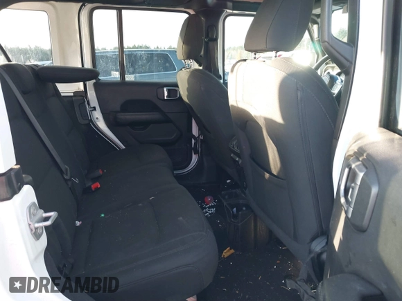 2020 Jeep Wrangler Unlimited Sahara with VIN 1C4HJXENXLW220910, listed as a IAAI auction lot 41090420 with 88,895 mi miles and . Bid and sale history available at DreamBid. Image 8.
