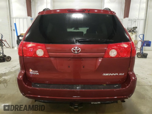 2008 Toyota Sienna XLE with VIN 5TDZK22C48S179740, listed as a Copart auction lot 48697935 with 203,777 mi miles and Salvage Title. Bid and sale history available at carsss.com. Image 6.