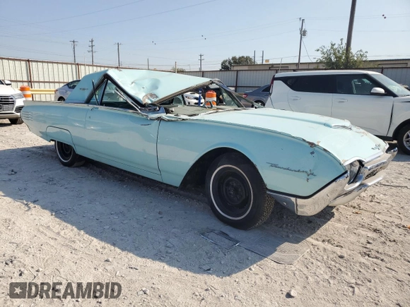 1961 Ford Thunderbird with VIN 1Y71Z144517, listed as a Copart auction lot 73210934 with 84,354 mi miles and Non Repairable. Bid and sale history available at DreamBid. Image 4.