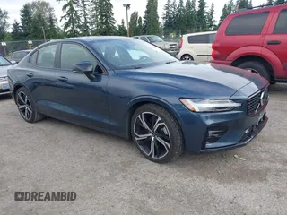 2024 Volvo S60 Plus Dark Theme with VIN 7JRL12FL0RG280760, listed as a IAAI auction lot 42554434 with 34,569 mi miles and . Bid and sale history available at DreamBid. Image 1.