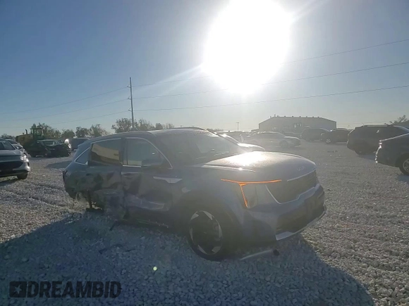 2025 Kia Sorento Hybrid EX with VIN KNDRHDJG9S5289243, listed as a Copart auction lot 84299744 with 7,406 mi miles and Salvage Title. Bid and sale history available at carsss.com. Image 12.