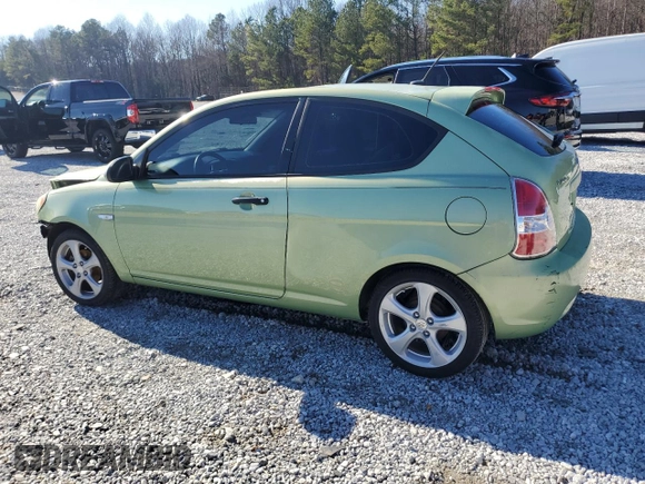 2009 Hyundai Accent Auto SE with VIN KMHCN36C39U125402, listed as a Copart auction lot 86689294 with 31,903 mi miles and Salvage Title. Bid and sale history available at carsss.com. Image 2.