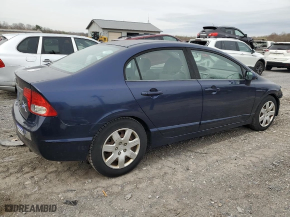 2009 Honda Civic Sdn LX with VIN 1HGFA16539L029487, listed as a Copart auction lot 50591325 with 148,902 mi miles and Salvage Title. Bid and sale history available at carsss.com. Image 3.