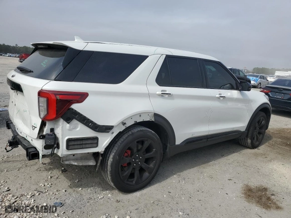 2021 Ford Explorer ST with VIN 1FM5K8GC3MGB40583, listed as a Copart auction lot 44559835 with 61,464 mi miles and Salvage Title. Bid and sale history available at carsss.com. Image 3.