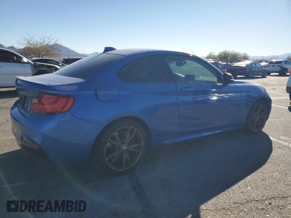 2015 BMW 2 Series M235i with VIN WBA1J7C54FV253686, listed as a Copart auction lot 78783534 with 86,712 mi miles and Salvage Title. Bid and sale history available at carsss.com. Image 3.