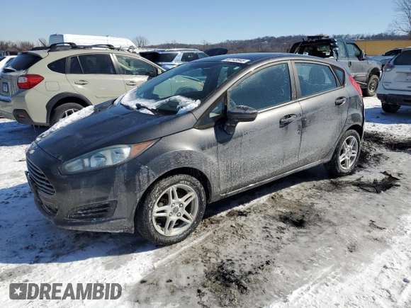 2018 Ford Fiesta SE with VIN 3FADP4EJ2JM112843, listed as a Copart auction lot 46143945 with 85,467 mi miles and Salvage Title. Bid and sale history available at DreamBid. Image 1.