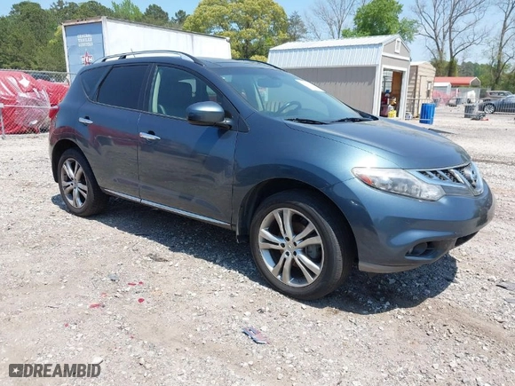 2011 Nissan Murano LE with VIN JN8AZ1MW5BW160801, listed as a IAAI auction lot 42081172 with 156,498 mi miles. Bid and sale history available at carsss.com. Image 1.