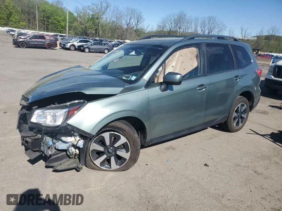 2017 Subaru Forester Premium with VIN JF2SJAEC8HH588453, listed as a Copart auction lot 54899375 with 64,874 mi miles and Salvage Title. Bid and sale history available at DreamBid. Image 1.