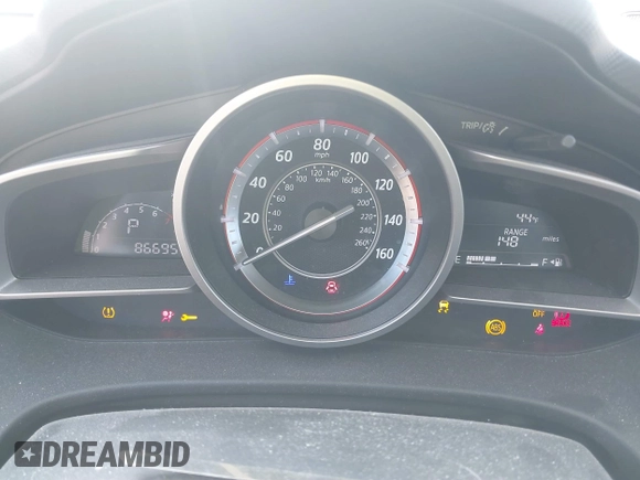 2015 Mazda 3 i Touring with VIN JM1BM1L75F1269755, listed as a IAAI auction lot 41634437 with 86,695 mi miles and . Bid and sale history available at carsss.com. Image 7.