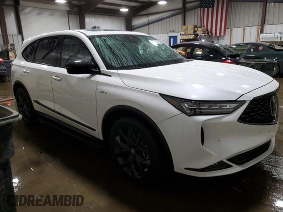 2023 Acura MDX w/A-Spec Package with VIN 5J8YE1H06PL041631, listed as a Copart auction lot 43546895 with 10,271 mi miles and Salvage Title. Bid and sale history available at DreamBid. Image 4.