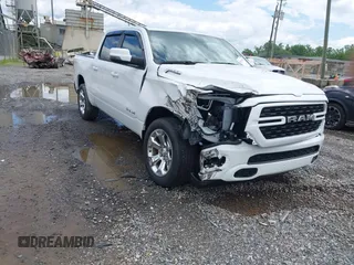 2023 Ram 1500 Big Horn with VIN 1C6SRFFT7PN704929, listed as a IAAI auction lot 42534420 with 2,560 mi miles and . Bid and sale history available at DreamBid. Image 1.