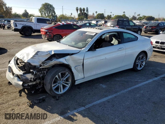 2016 BMW 4 Series 428i xDrive with VIN WBA3N9C57GK248610, listed as a Copart auction lot 84958044 with 62,485 mi miles and Salvage Title. Bid and sale history available at carsss.com. Image 1.