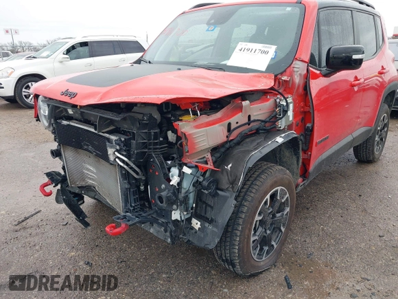 2023 Jeep Renegade Trailhawk with VIN ZACNJDC19PPP62601, listed as a IAAI auction lot 41911700 with 23,973 mi miles and . Bid and sale history available at DreamBid. Image 6.
