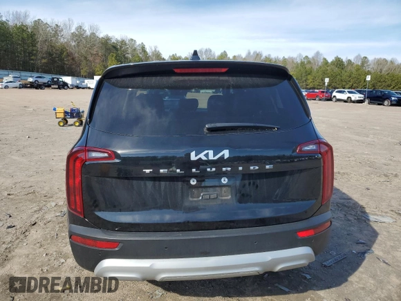 2022 Kia Telluride LX with VIN 5XYP24HC7NG238928, listed as a Copart auction lot 43771085 with 88,258 mi miles and Salvage title. Bid and sale history available at DreamBid. Image 6.