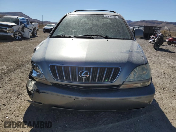 2001 Lexus RX 300 with VIN JTJGF10U410091732, listed as a Copart auction lot 68495234 with 222,902 mi miles and Salvage Title. Bid and sale history available at carsss.com. Image 5.