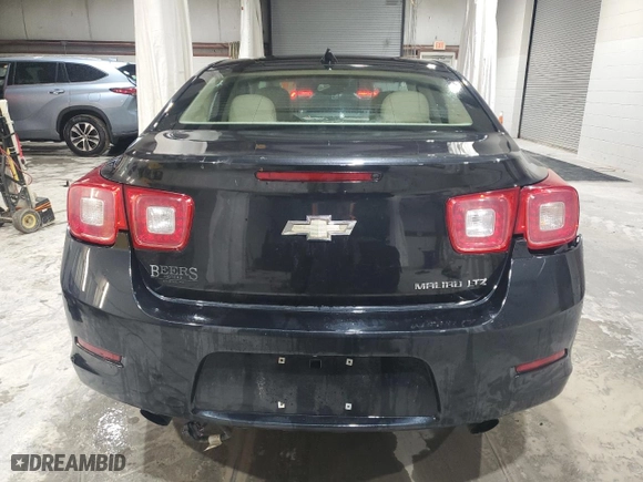 2013 Chevrolet Malibu LTZ with VIN 1G11J5SX7DF224919, listed as a Copart auction lot 46906755 with 96,157 mi miles and Salvage Title. Bid and sale history available at carsss.com. Image 6.
