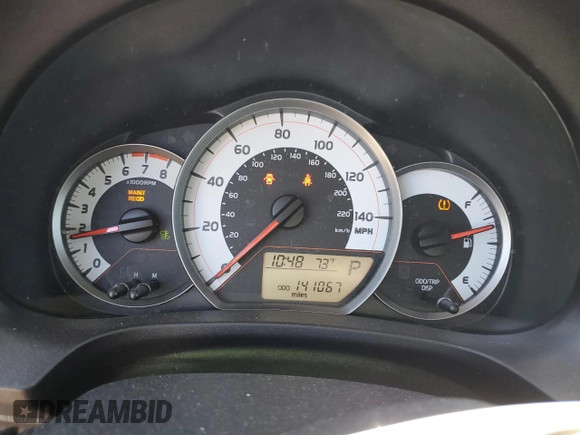 2012 Toyota Yaris L with VIN JTDKTUD34CD505077, listed as a Copart auction lot 63422445 with 141,067 mi miles and Salvage title. Bid and sale history available at DreamBid. Image 9.