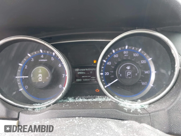 2013 Hyundai Sonata GLS with VIN 5NPEB4AC7DH738709, listed as a IAAI auction lot 41874886 with 168,667 mi miles and . Bid and sale history available at carsss.com. Image 7.
